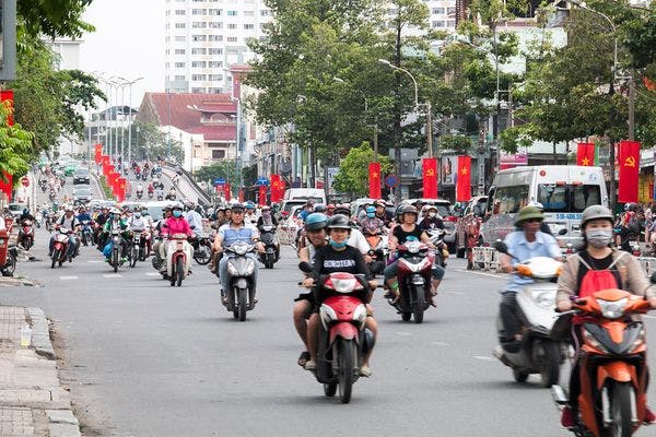 Auf den Straßen von Ho-Chi-Minh-Stadt ist richtig was los!