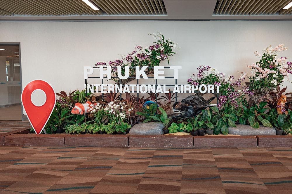 Der internationale Flughafen von Phuket