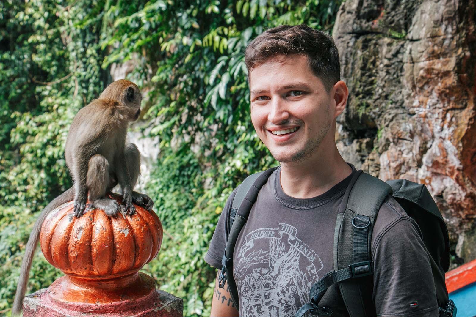 Die Affen bei den Batu Caves sind nicht zum Streicheln!