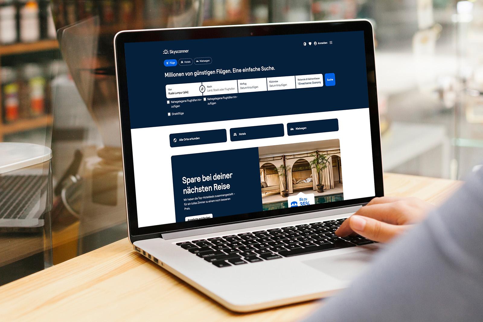 Skyscanner ist die Plattform, die wir persönlich nutzen